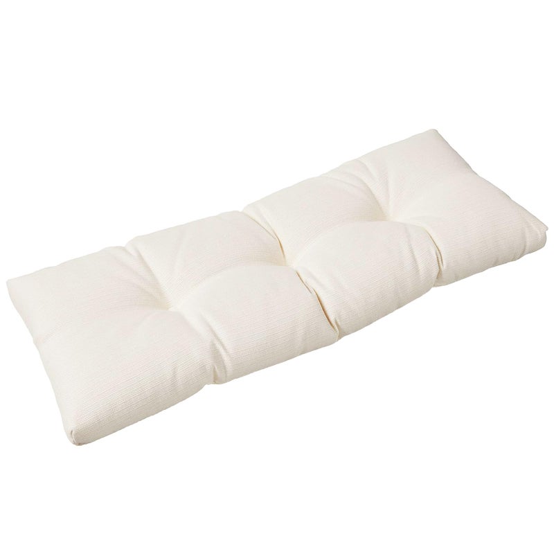 Klear Vu The Gripper Non-Slip Tufted Bench Cushion for Indoor Furniture, Assembled in USA, Entryway Storage, Bay Window, Corner Nook or Piano Seat, 35 Inches, Solid Ivory - Image 1